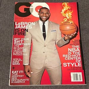GQ Magazine Lebron James is on Fire March 2014